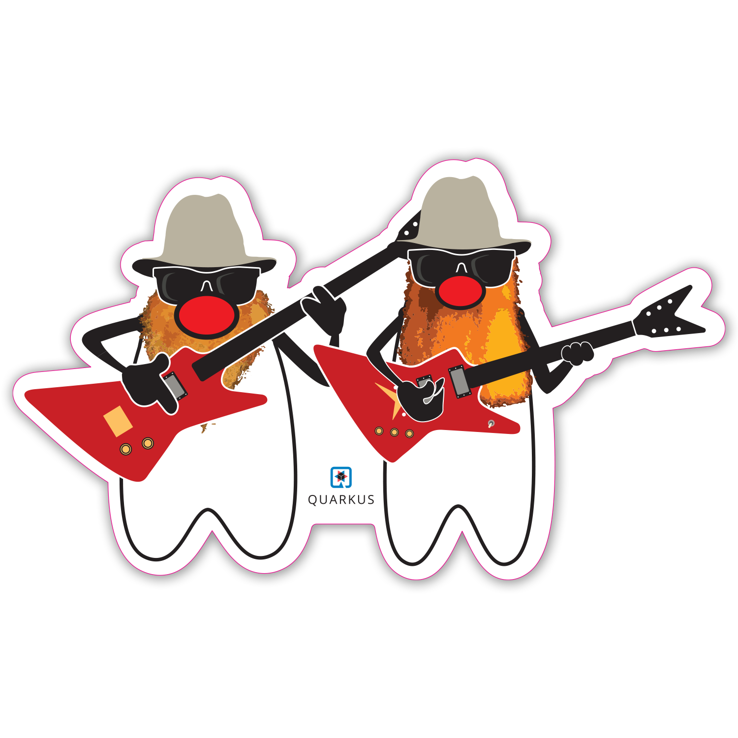 Rocking Duke guitar sticker variant 10 preview