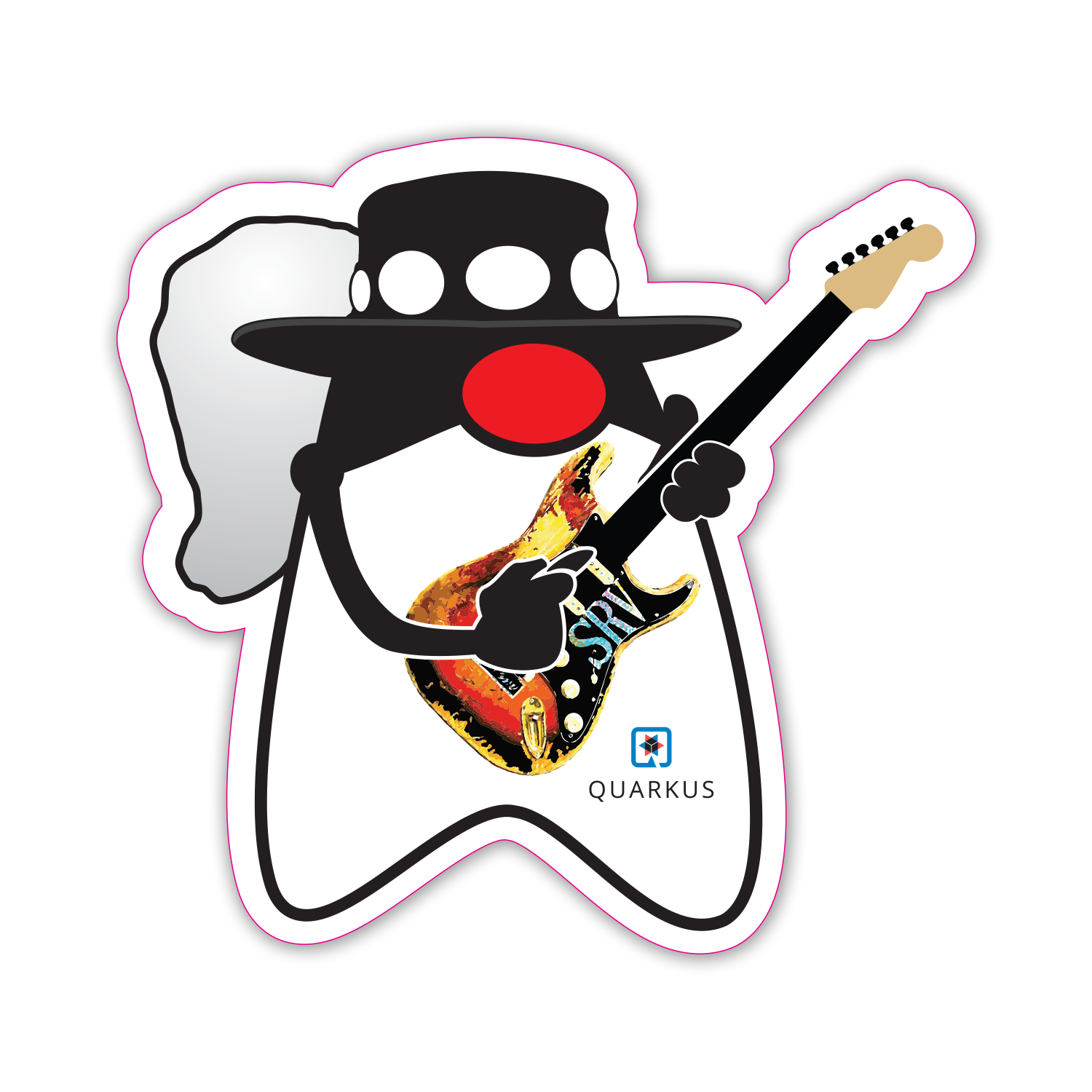 Rocking Duke guitar sticker variant 9 preview