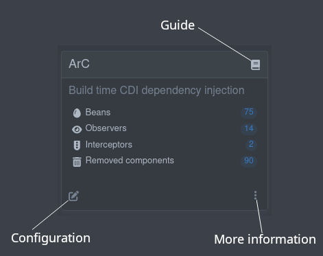 Dev UI extension card